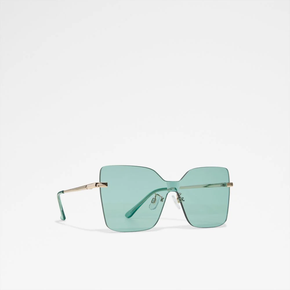 Aqua Luxe Oversized Rimless Square Sunglasses for Women | Premier Leather