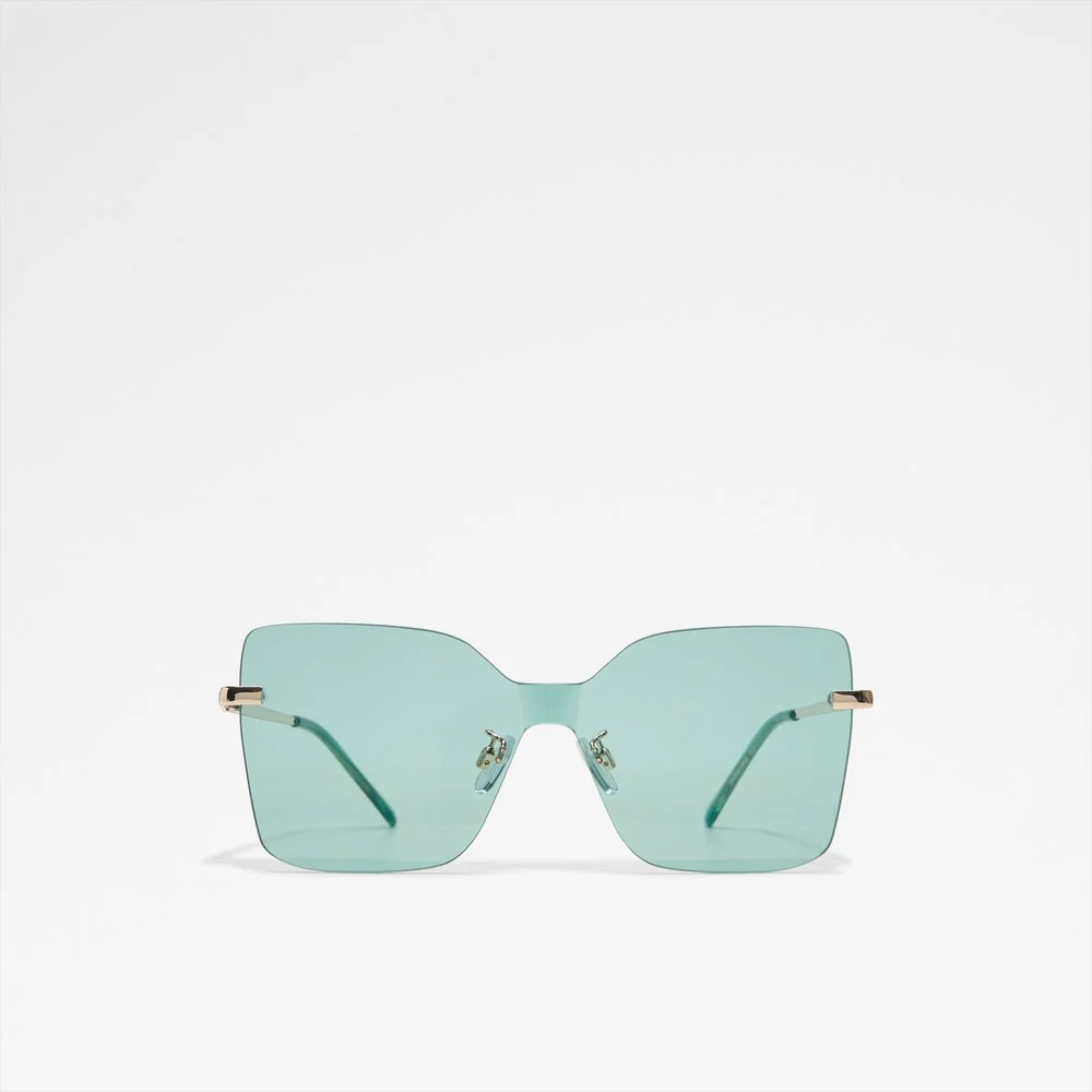 Aqua Luxe Oversized Rimless Square Sunglasses for Women | Premier Leather